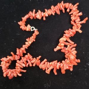 Red fire branch coral 16" necklace SP3